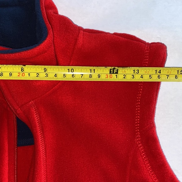 💟Half Price Bundle Add-on💟NWT Laura Scott fleece style vest jacket red/navy - Picture 7 of 13